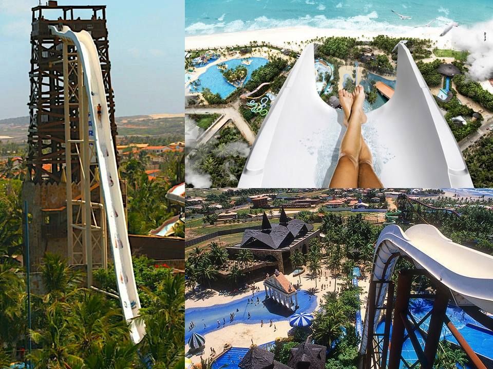 tall water slide