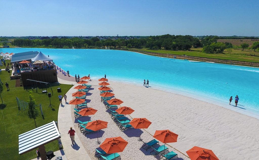 Lagoon at Windsong Ranch is one the largest pools in the world.