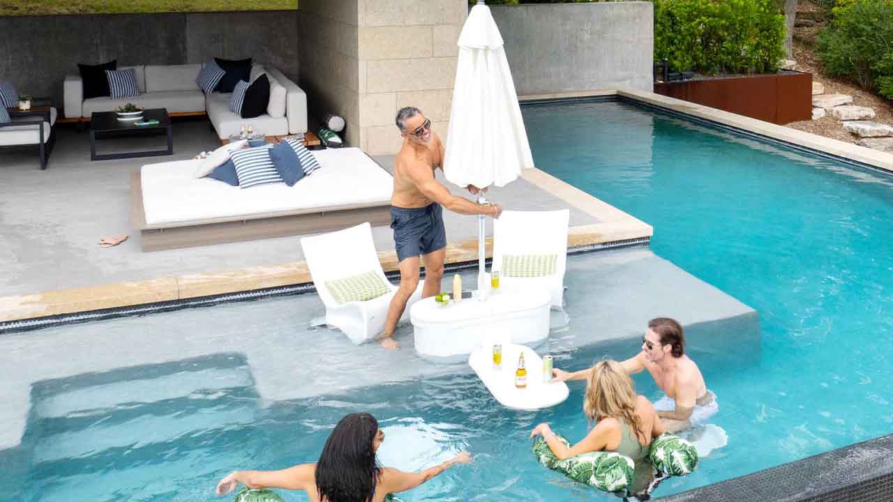 Instantly Add a Swim-Up Bar To Your Pool With PartyPad by Ledge