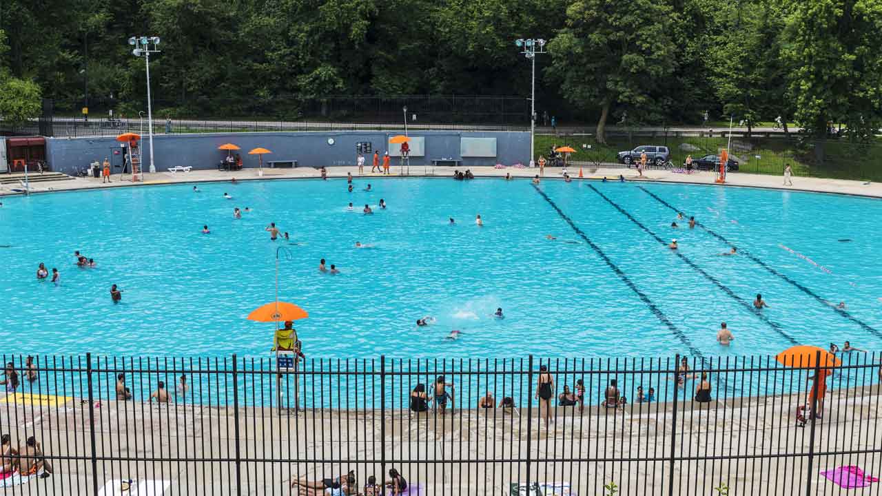 Central Park Public Pool Reopens