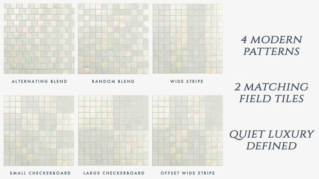 Sand Pearl Glass Tile Patterns