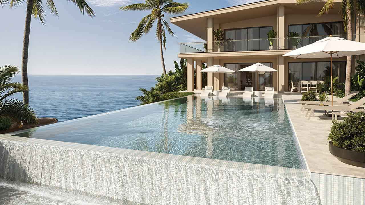 Sand Pearl Brings a Softer Approach to Luxury Glass Pool Tile