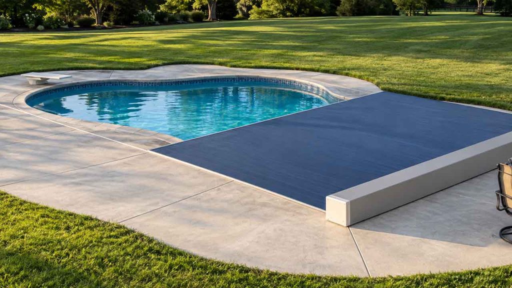 Freeform Automatic Pool Cover System from Aquamatic